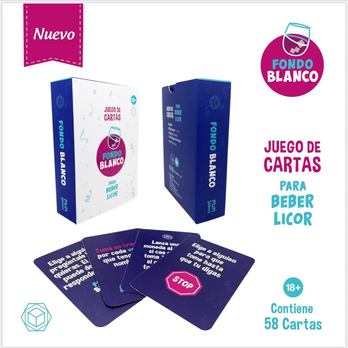 Juego de Cartas Fondo Blanco - juegos - envio discreto a Colombia - producto de bienestar íntimo