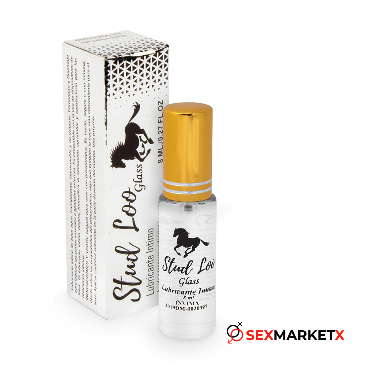 Lubricante Intimo stud loo glass - retardantes - envio discreto a Colombia - producto de bienestar íntimo