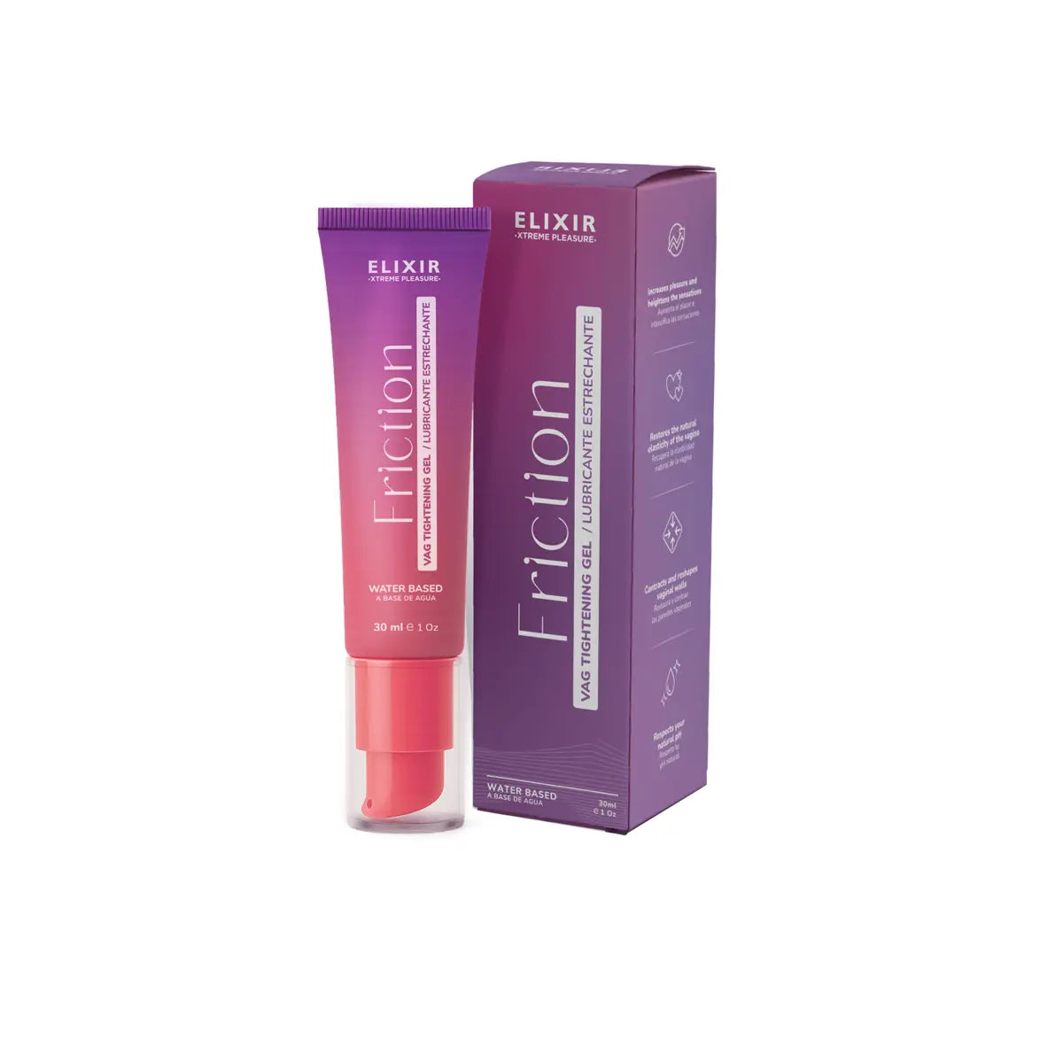 Lubricante Estrechante Friction Elixir x 30ml - estrechantes - envio discreto a Colombia - producto de bienestar íntimo