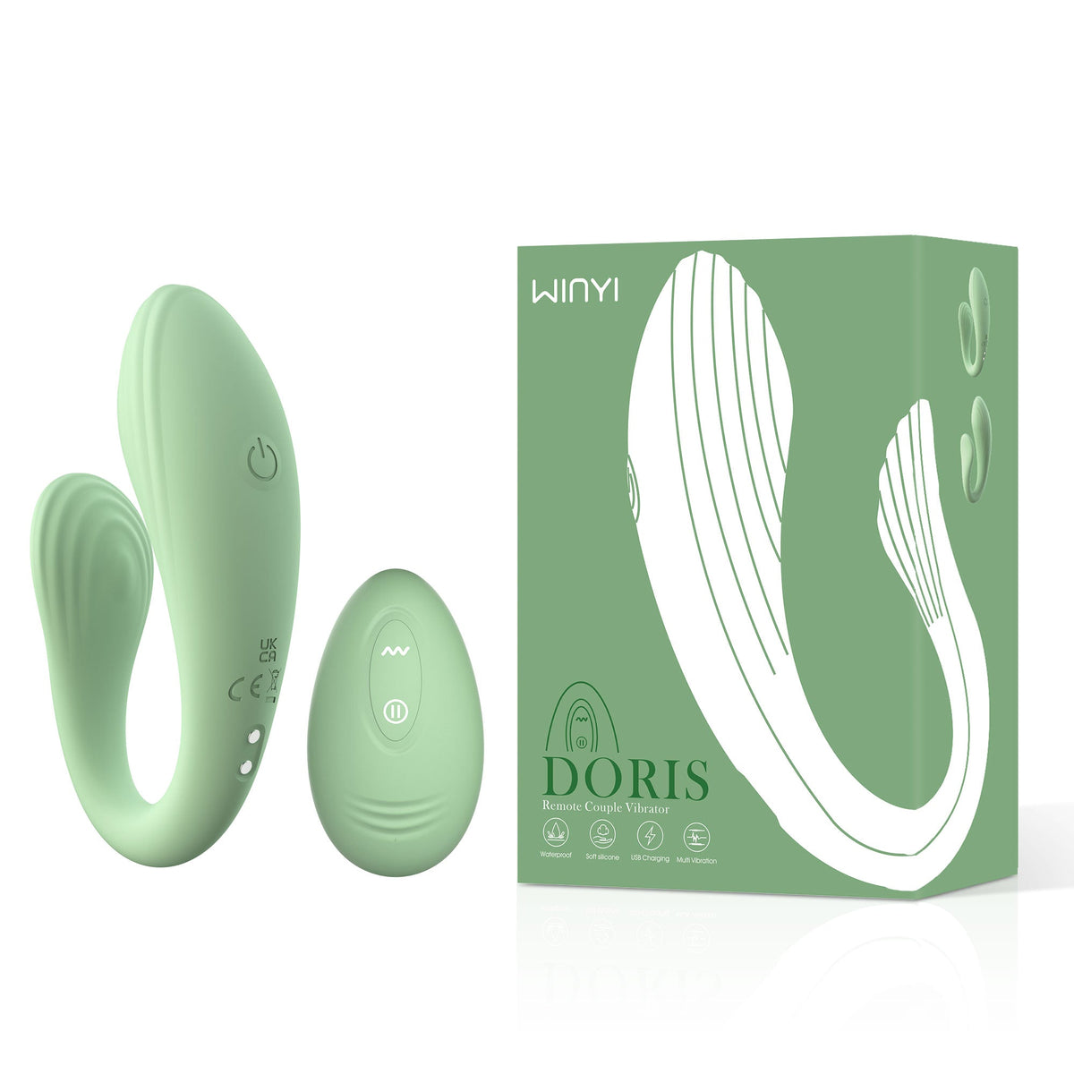 Vibrador Para Parejas A Control Remoto Doris Winyi Wy0614 - vibradores - envio discreto a Colombia - producto de bienestar íntimo