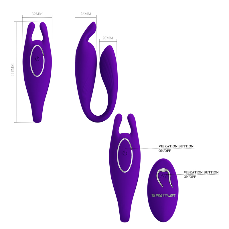 Vibrador Pretty Love Bill Bi-014700w - vibradores - envio discreto a Colombia - producto de bienestar íntimo