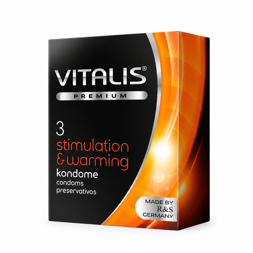 Condones Vitalis - Stimulation &Warming - preservativos - envio discreto a Colombia - producto de bienestar íntimo