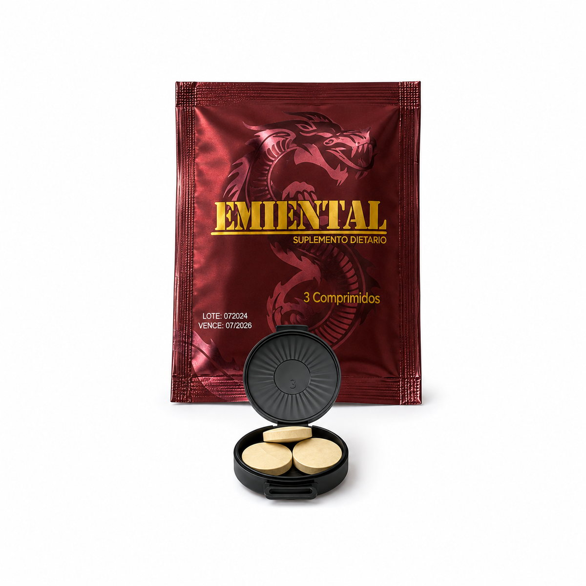 Pastilla Emental Comprimido (200x3) Bolsa Grande - potenciadores - envio discreto a Colombia - producto de bienestar íntimo