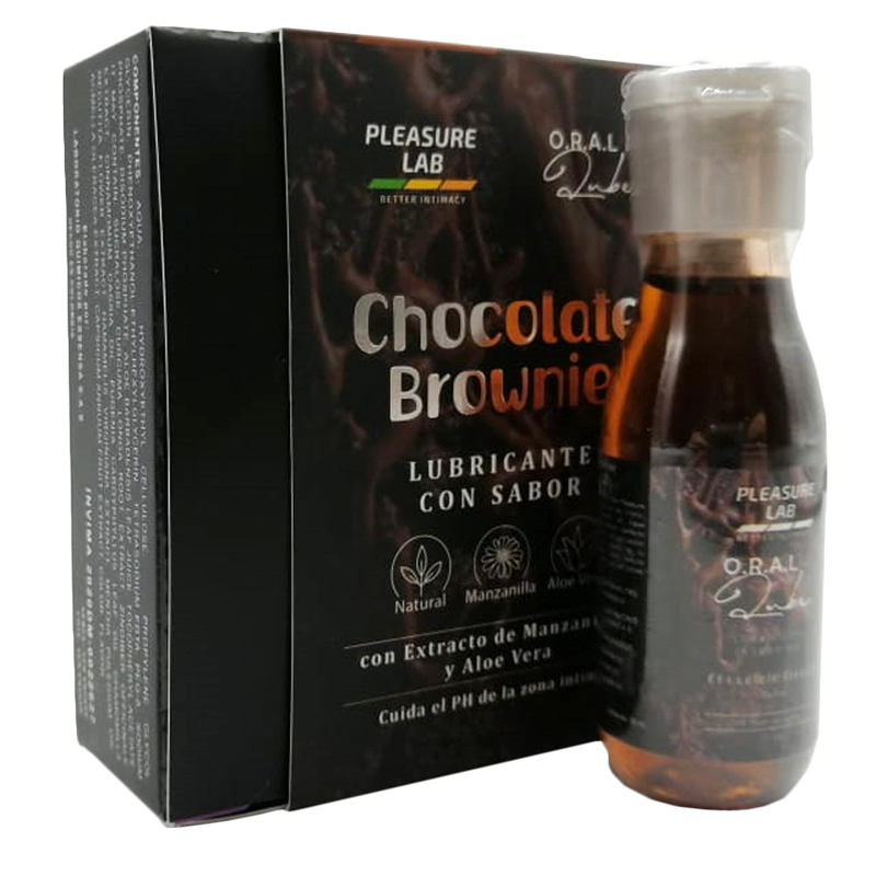 Lubricante Pleasure Lab Chocolate Brownie - lubricantes - envio discreto a Colombia - producto de bienestar íntimo