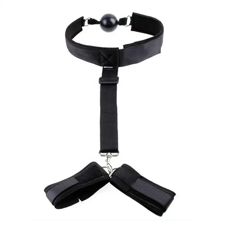 Collar con mordaza y esposas - bondage - envio discreto a Colombia - producto de bienestar íntimo