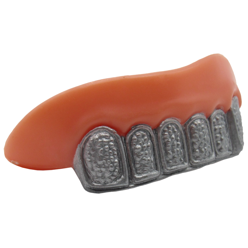 Dientes Plateados Y Dorados X Unidad - disfraces - envio discreto a Colombia - producto de bienestar íntimo