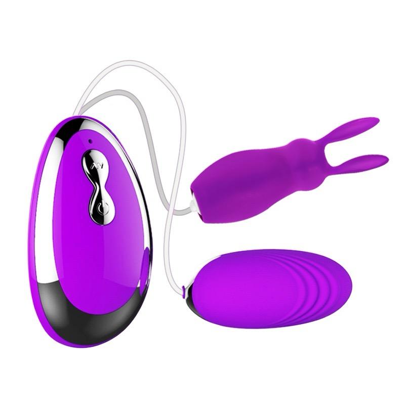Huevo Dual Bunny- El016b - balas y huevos - envio discreto a Colombia - producto de bienestar íntimo