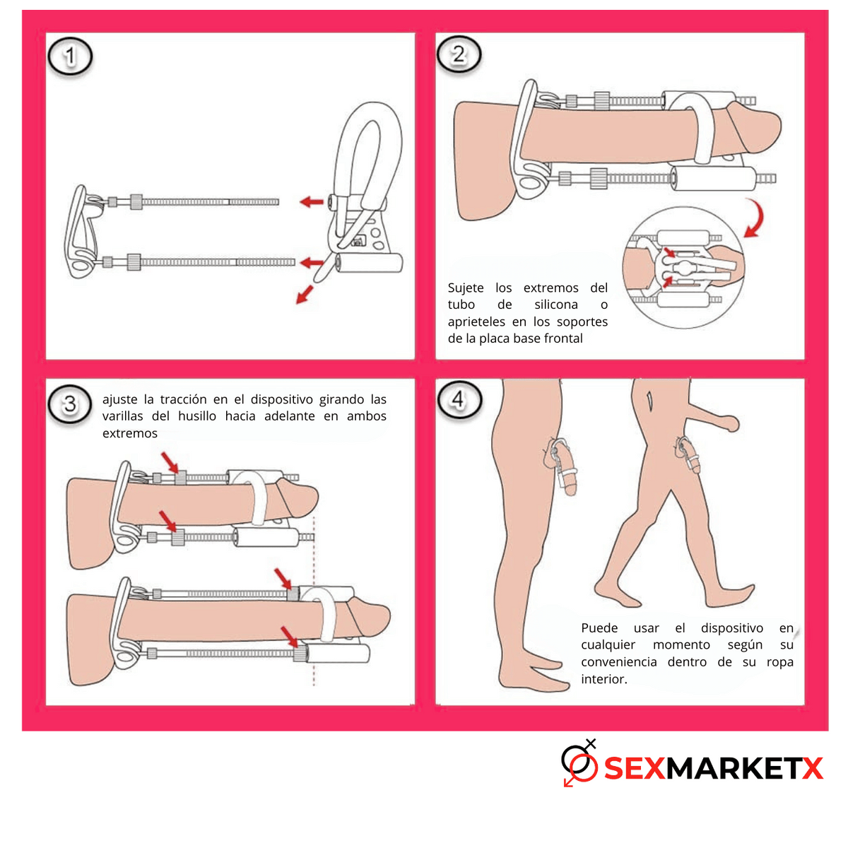 Pro Extender - anillos - envio discreto a Colombia - producto de bienestar íntimo