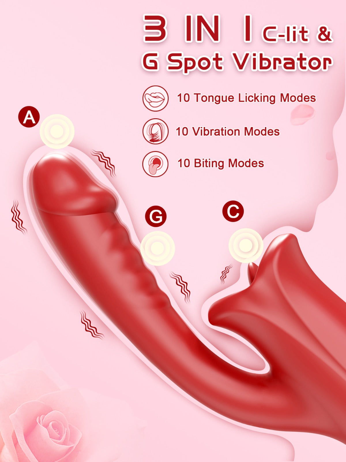 Vibrador Oral Tongue Kiss Deluxe FARA1908 - vibradores - envio discreto a Colombia - producto de bienestar íntimo
