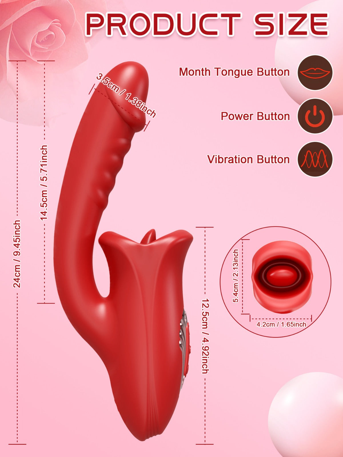 Vibrador Oral Tongue Kiss Deluxe FARA1908 - vibradores - envio discreto a Colombia - producto de bienestar íntimo