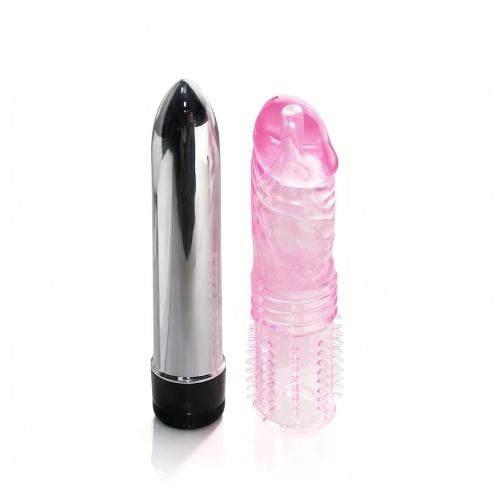 Vibrador Con Funda Texturizada 22005 - vibradores - envio discreto a Colombia - producto de bienestar íntimo