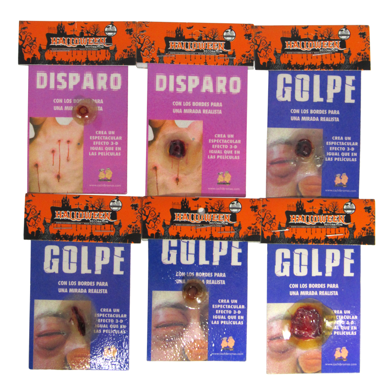Heridas Bromas Pequeñas X6 - disfraces - envio discreto a Colombia - producto de bienestar íntimo
