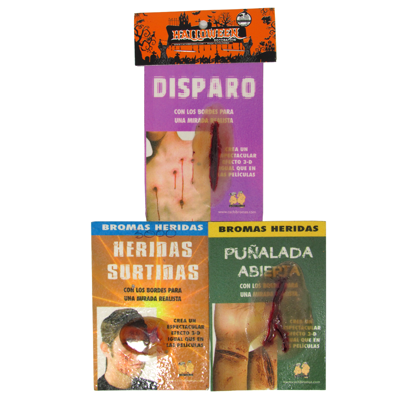 Heridas Bromas Pequeñas X6 - disfraces - envio discreto a Colombia - producto de bienestar íntimo