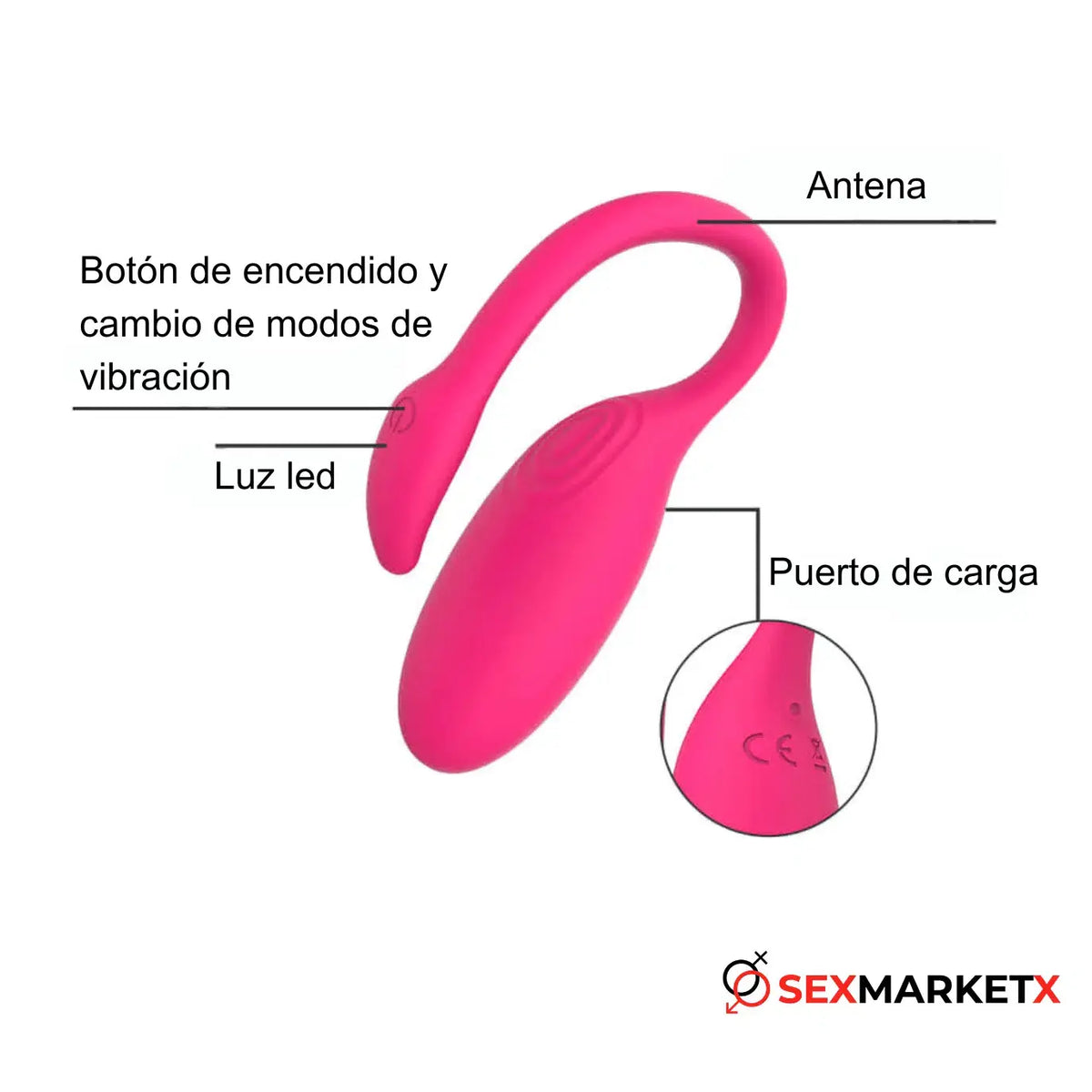 Huevo vibrador magic flamingo - huevos vibradores - envio discreto a Colombia - producto de bienestar íntimo