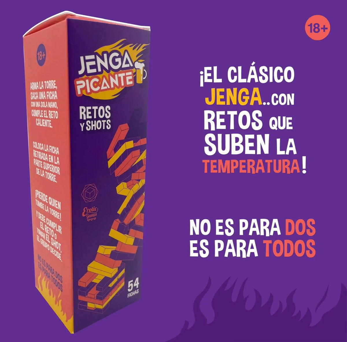 Jenga Picante - juegos - envio discreto a Colombia - producto de bienestar íntimo