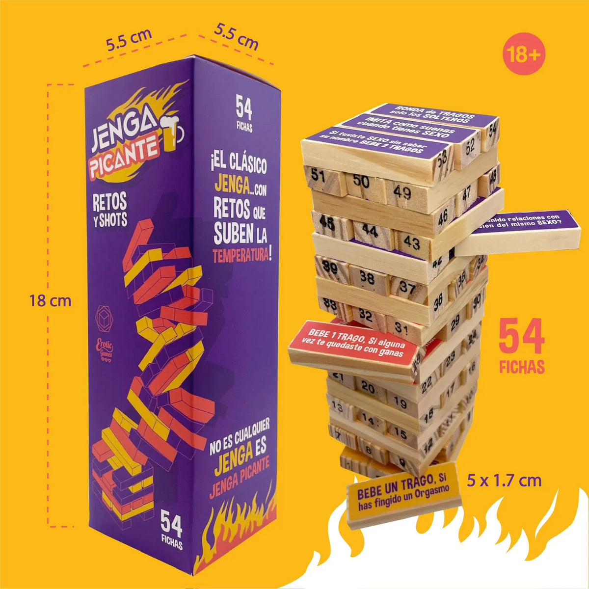 Jenga Picante - juegos - envio discreto a Colombia - producto de bienestar íntimo