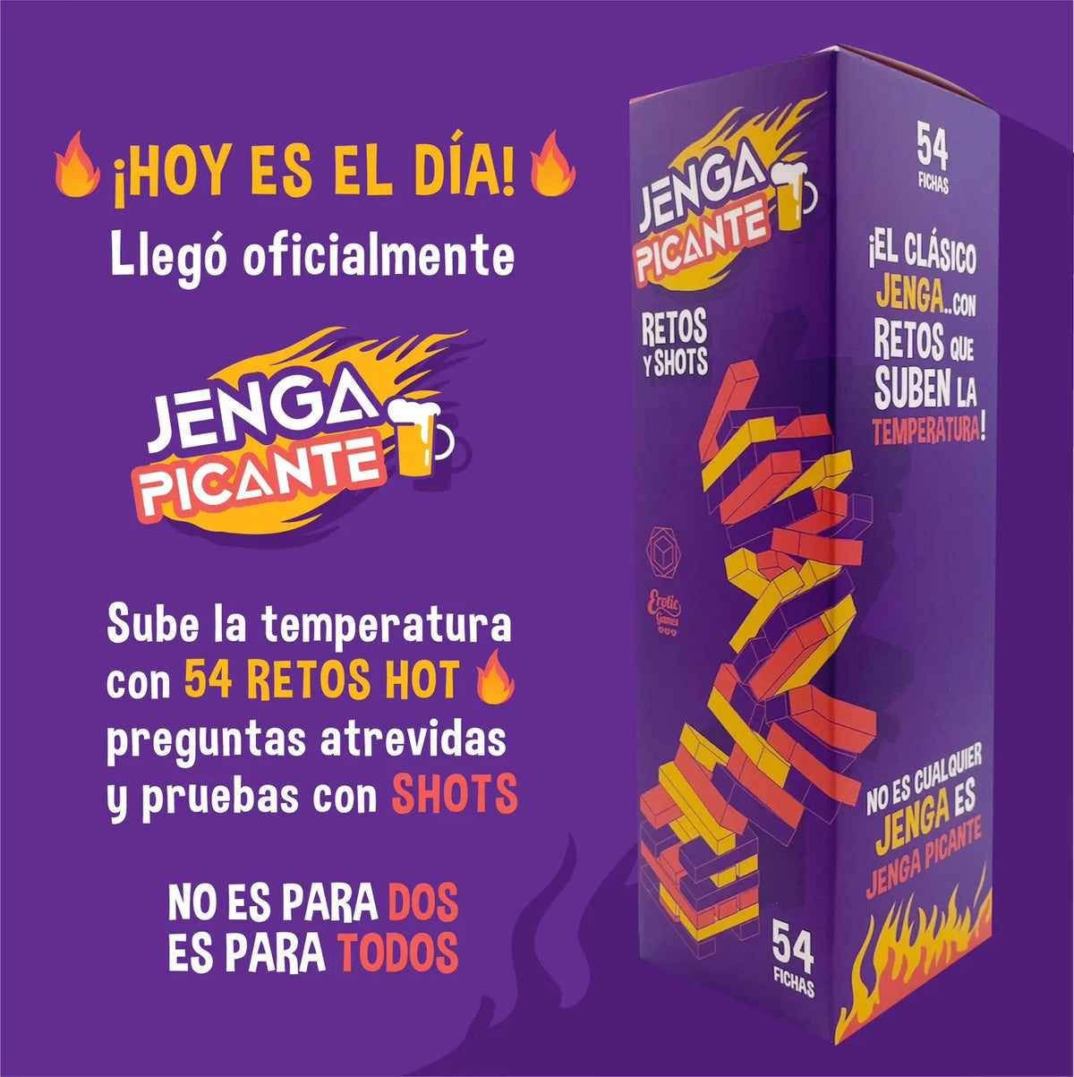 Jenga Picante - juegos - envio discreto a Colombia - producto de bienestar íntimo