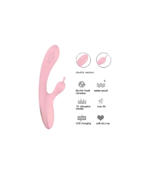 Vibrador Conejo Classic Touch LL-B2003樱花粉-31 - vibradores - envio discreto a Colombia - producto de bienestar íntimo