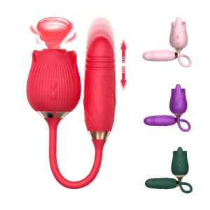 Vibrador rosa de succión MTH002 - vibradores - envio discreto a Colombia - producto de bienestar íntimo
