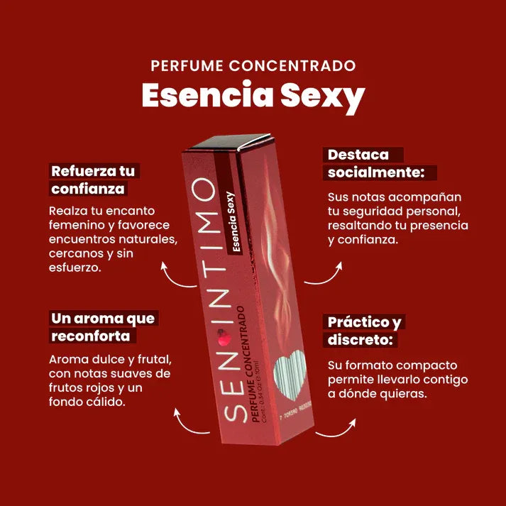 Perfume para mujer esencia Sexy x 10ml - estimulante sexual - envio discreto a Colombia - producto de bienestar íntimo