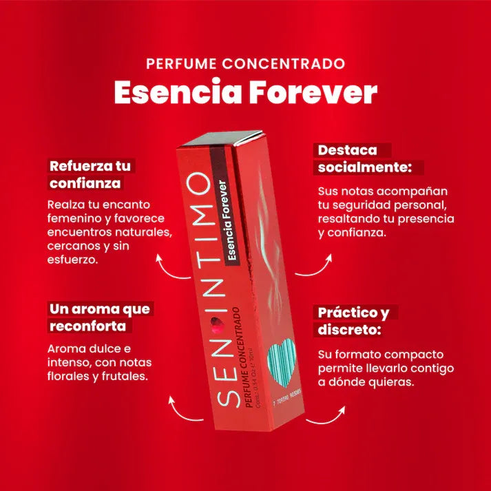 Perfume para mujer esencia Forever x 10ml - estimulante sexual - envio discreto a Colombia - producto de bienestar íntimo