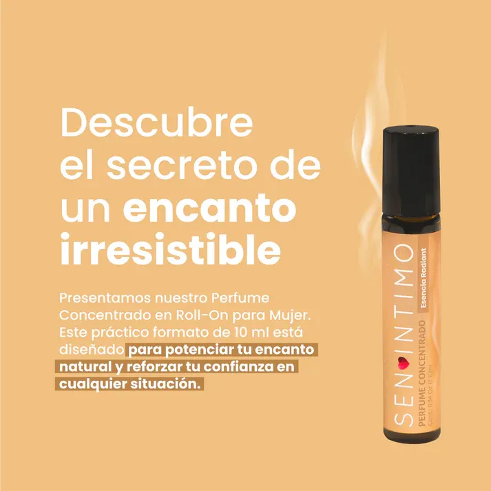 Perfume para mujer esencia Radiant x 10ml - estimulante sexual - envio discreto a Colombia - producto de bienestar íntimo