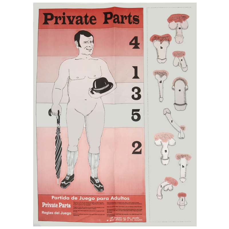 Afiche Partes Del Cuerpo Hombre