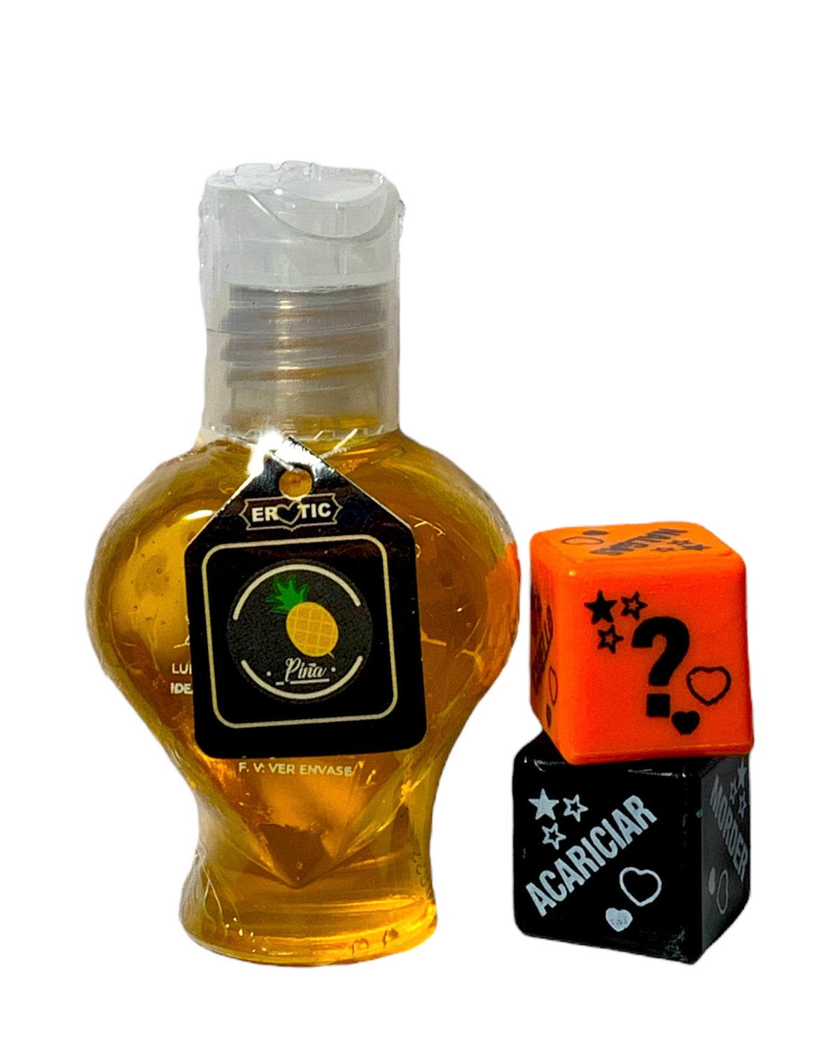 Lubricante Erotic Corazón con Dados 50ml - lubricantes - envio discreto a Colombia - producto de bienestar íntimo