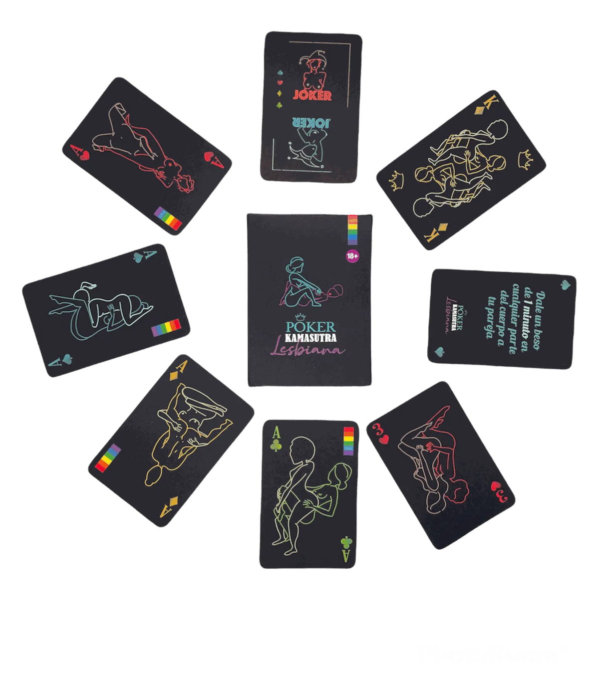 Poker Kamasutra Lesbiana - juegos - envio discreto a Colombia - producto de bienestar íntimo