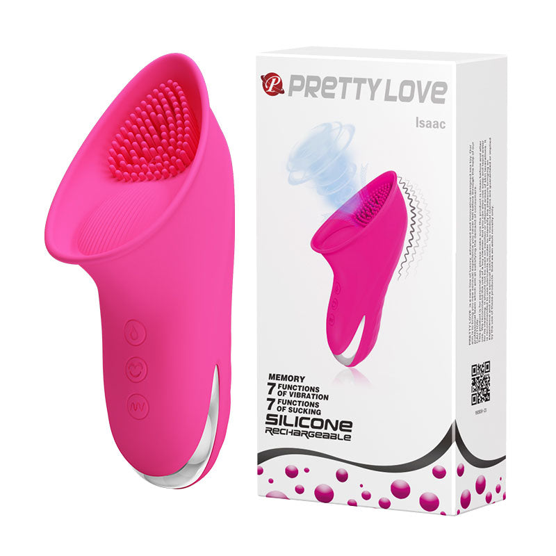 Succionador Clitorial Isaac Fucsia Bi-014651-1 Pretty Love - linea exclusiva prettylove - envio discreto a Colombia - producto de bienestar íntimo