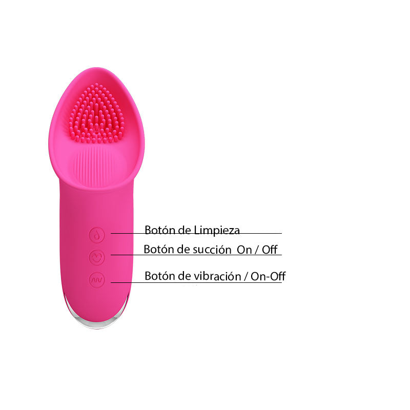 Succionador Clitorial Isaac Fucsia Bi-014651-1 Pretty Love - linea exclusiva prettylove - envio discreto a Colombia - producto de bienestar íntimo