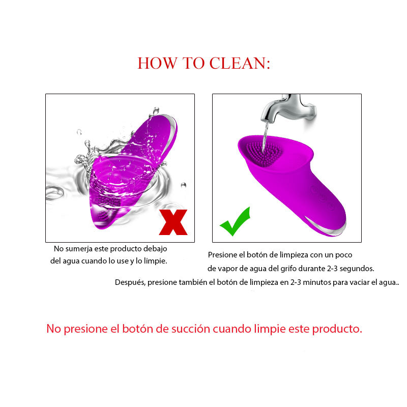 Succionador Clitorial Isaac Morado Bi-014651 - succionadores - envio discreto a Colombia - producto de bienestar íntimo