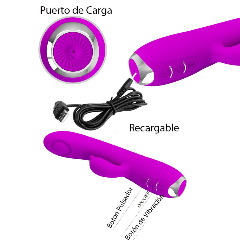 Vibrador Pretty Love Regina Morado Bi-014727 - vibradores - envio discreto a Colombia - producto de bienestar íntimo