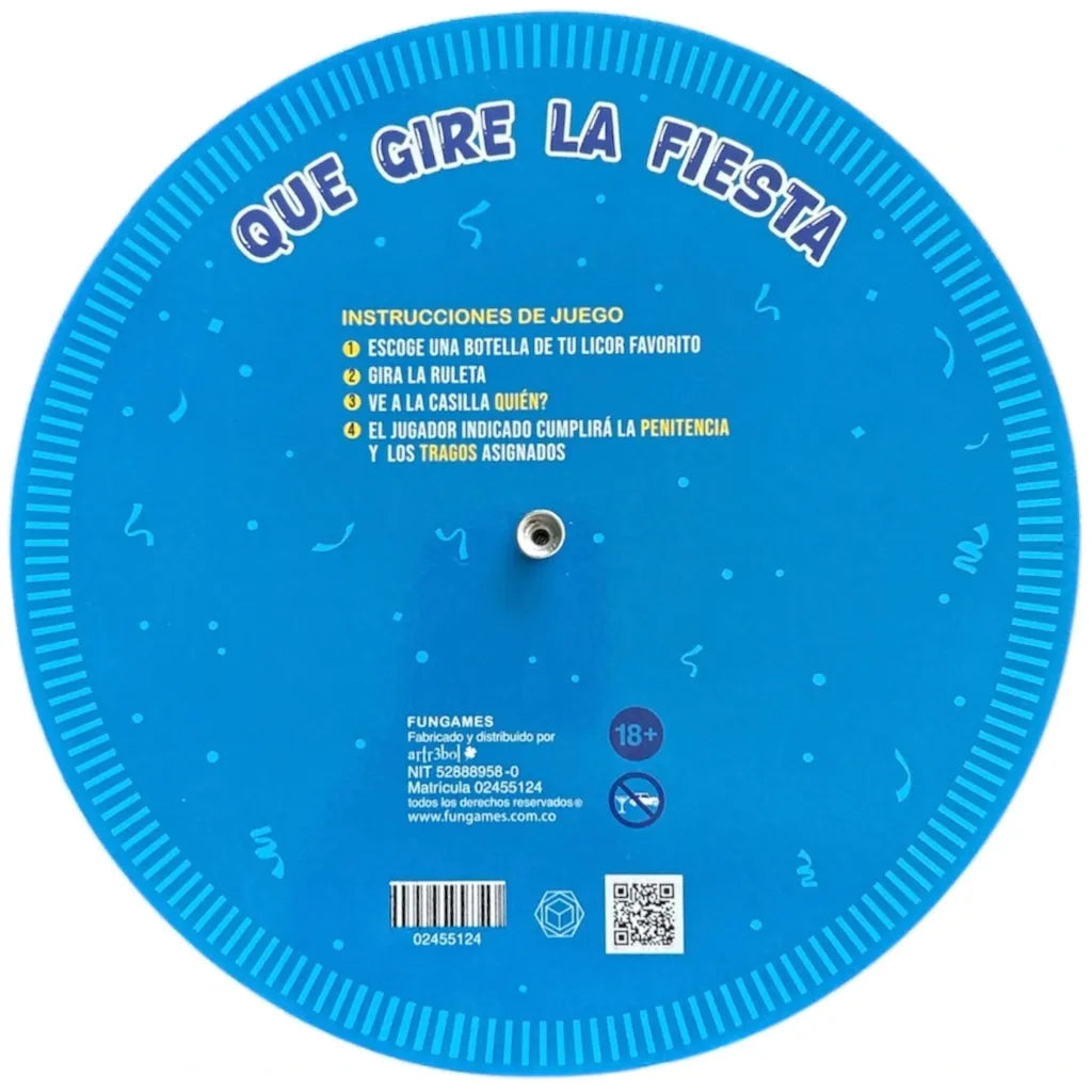 Juego de Mesa Ruleta Party - juegos - envio discreto a Colombia - producto de bienestar íntimo