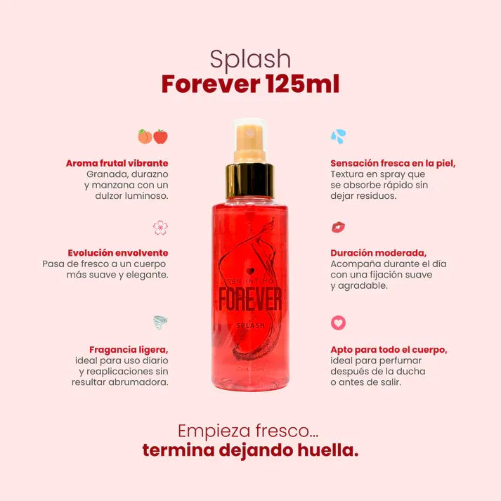 Splash Forever 125ml - estimulante sexual - envio discreto a Colombia - producto de bienestar íntimo