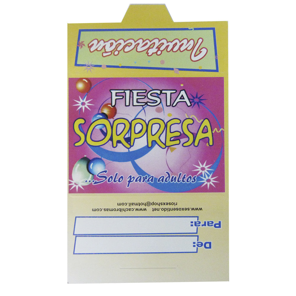 Tarjeta Invitacion X12 - general - envio discreto a Colombia - producto de bienestar íntimo