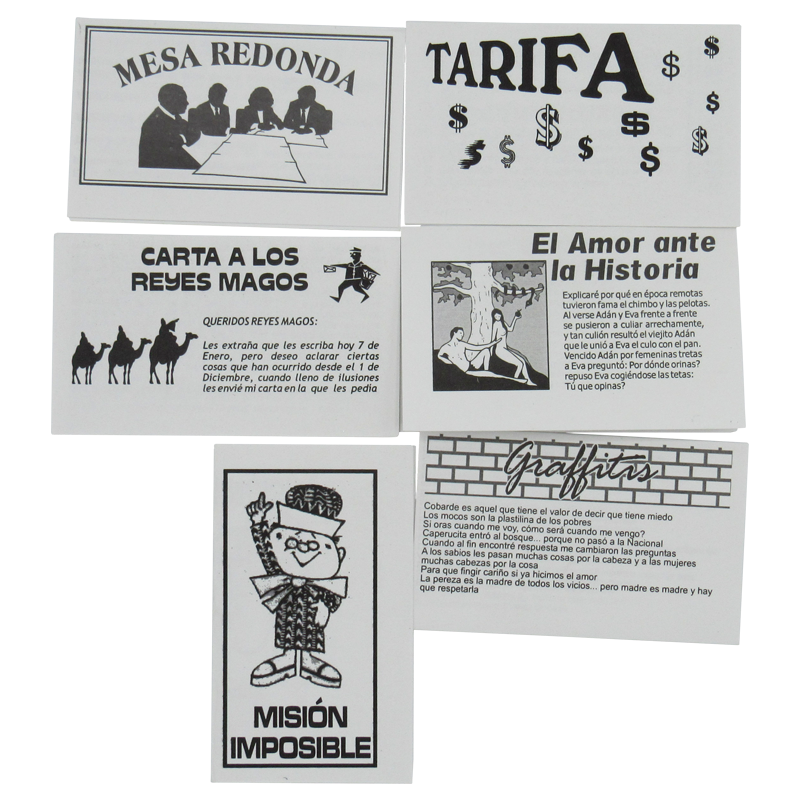 Tarjetas Frases X6 - juegos eroticos - envio discreto a Colombia - producto de bienestar íntimo