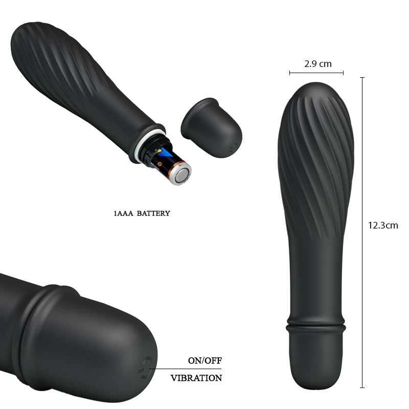 Vibrador Pretty Love Solomon Negro Bi-014503-4 - vibradores - envio discreto a Colombia - producto de bienestar íntimo