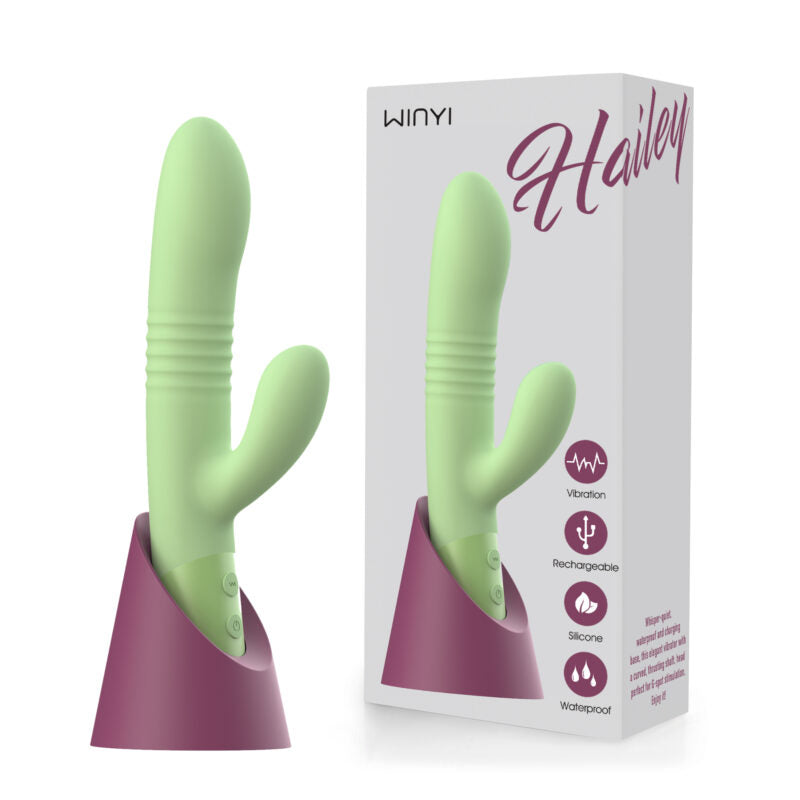 Vibrador Doble Estimulación Hailey Winyi Wy0608 - vibradores - envio discreto a Colombia - producto de bienestar íntimo