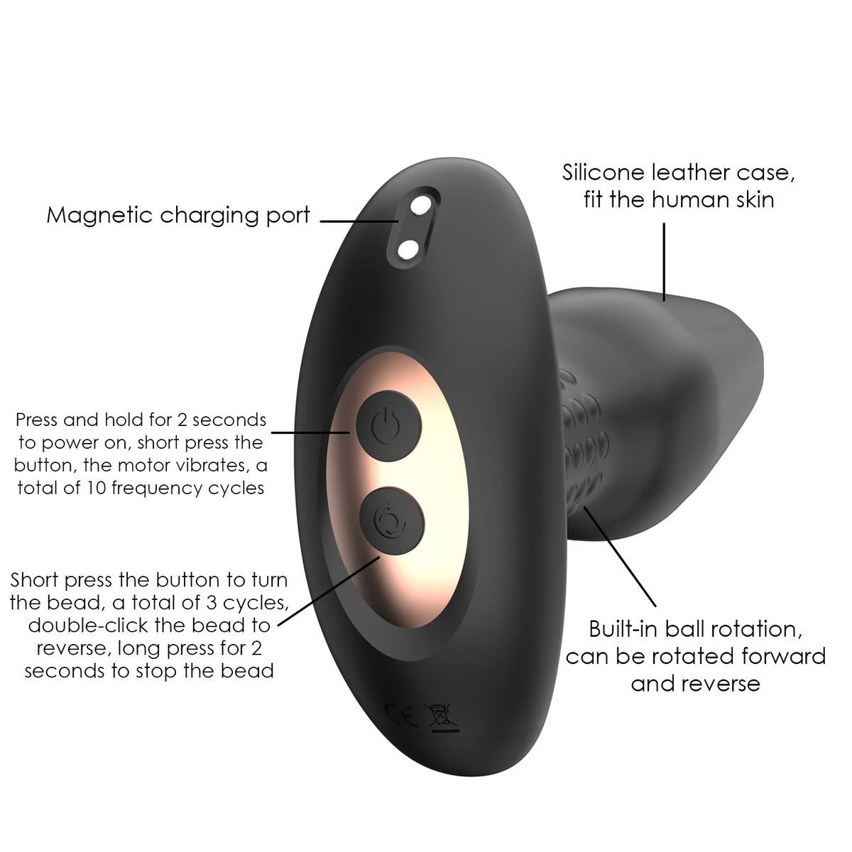 Vibrador Winyi Anal A Control Remoto Bruce Wy0626 - vibradores - envio discreto a Colombia - producto de bienestar íntimo
