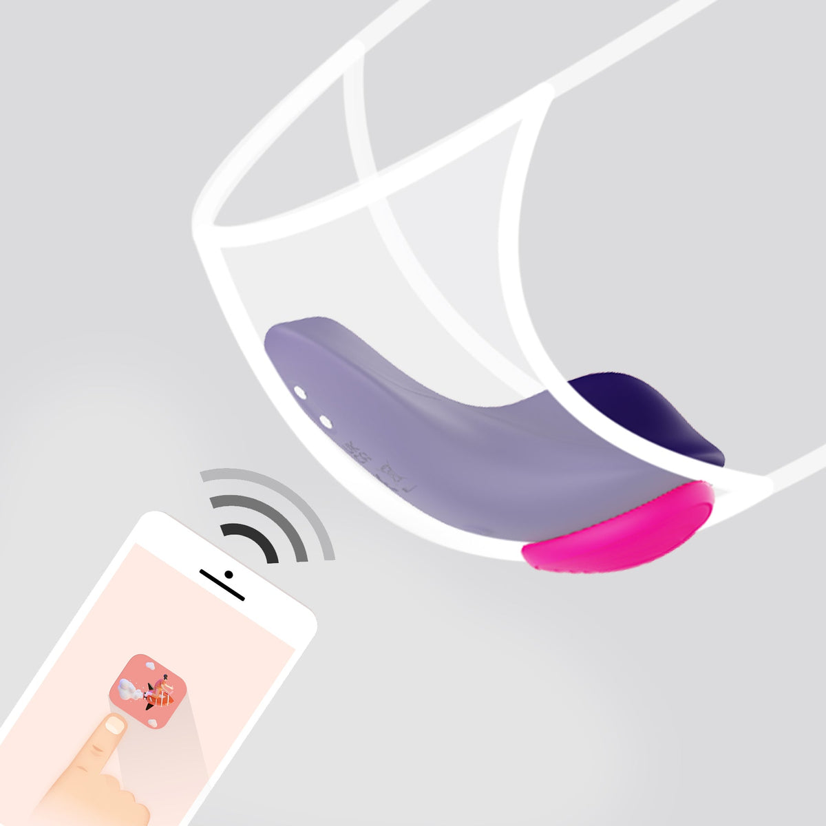 Vibrador Interactivo Tipo Panty Para Clitoris My Love Winyi Wy0630-App - vibradores - envio discreto a Colombia - producto de bienestar íntimo