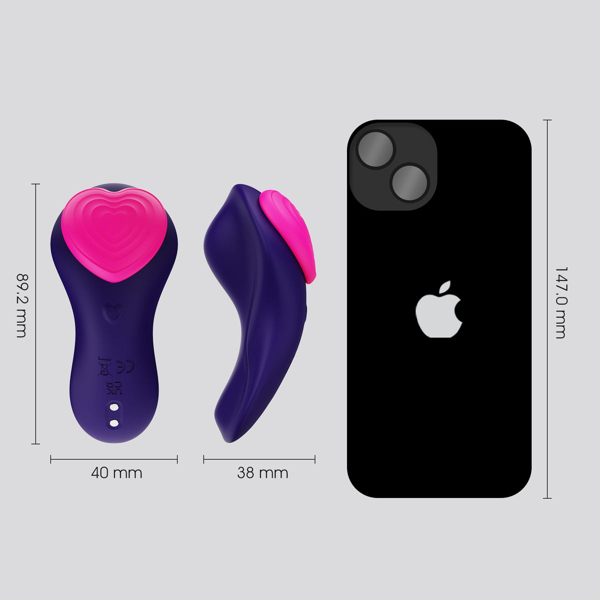 Vibrador Interactivo Tipo Panty Para Clitoris My Love Winyi Wy0630-App - vibradores - envio discreto a Colombia - producto de bienestar íntimo