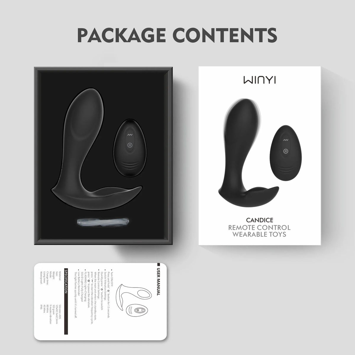 Vibrador Winyi Candice - vibradores - envio discreto a Colombia - producto de bienestar íntimo