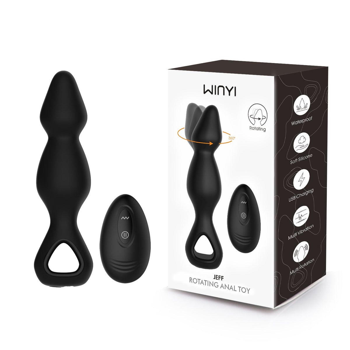 Bolas Anales Rotadoras Winyi Jeff - juguetes anales - envio discreto a Colombia - producto de bienestar íntimo
