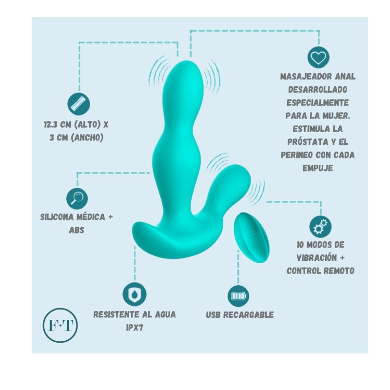Vibrador Prostatico Winyi Richard - vibradores - envio discreto a Colombia - producto de bienestar íntimo