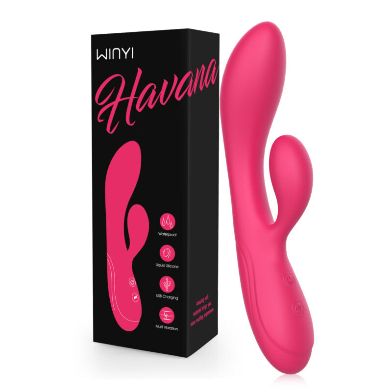 Vibrador Y Estimulador De Clítoris Havana Winyi Wy0610 - Fucsia - vibradores - envio discreto a Colombia - producto de bienestar íntimo