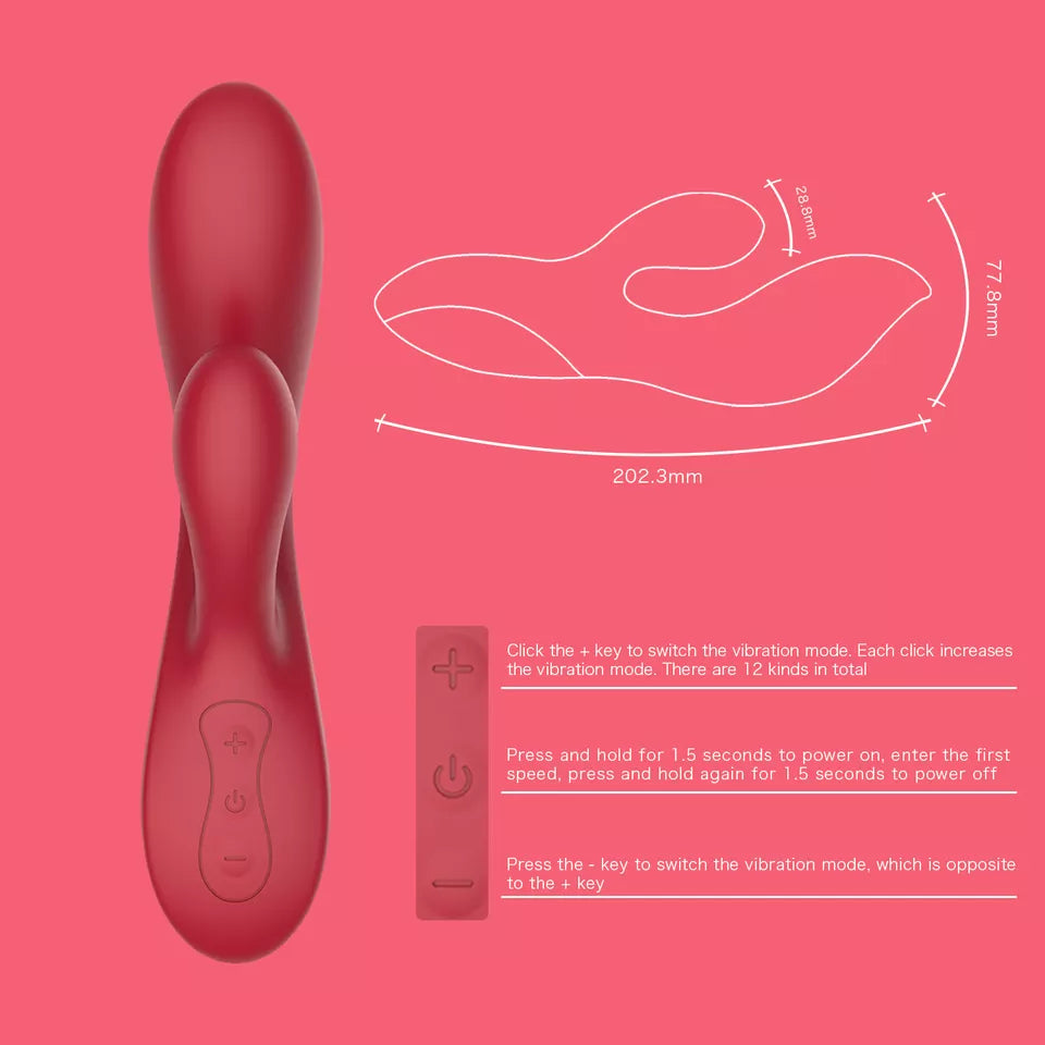 Vibrador Triple Estimulación Hi Ladyia Winyi Wyn092 - vibradores - envio discreto a Colombia - producto de bienestar íntimo
