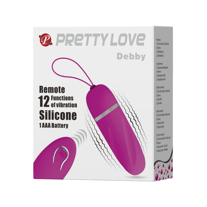 Huevo Vibrador Pretty Love Debby Bl-14405w - vibradores - envio discreto a Colombia - producto de bienestar íntimo