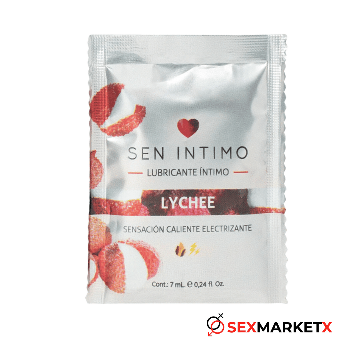 Lubricante intimo Electrizante Lychee X7ML - lubricantes - envio discreto a Colombia - producto de bienestar íntimo