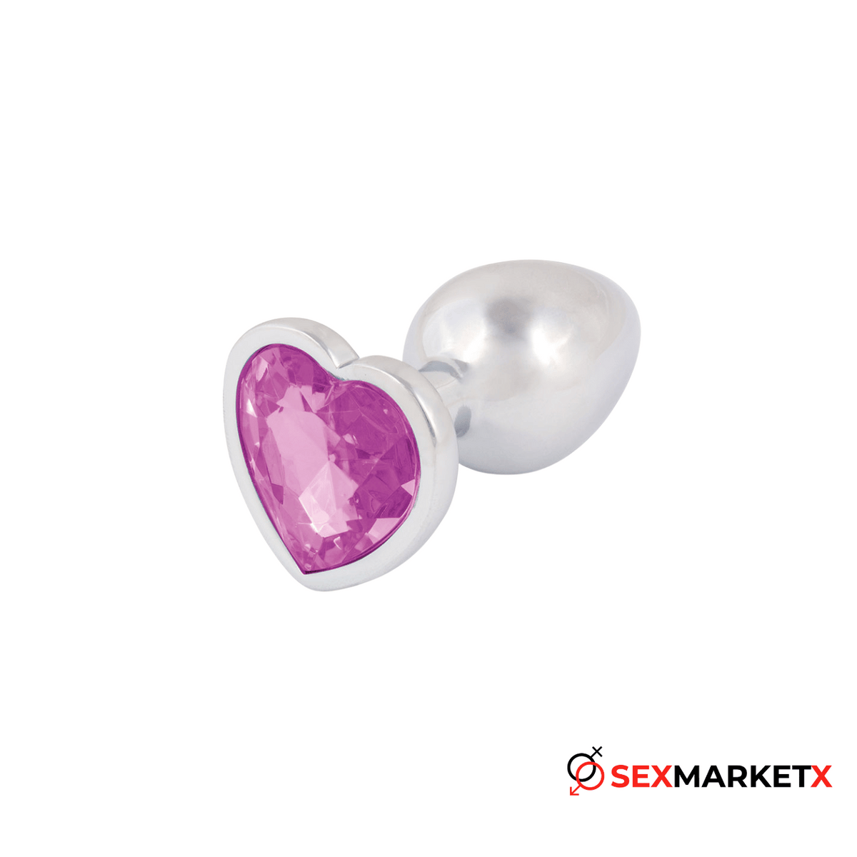 Plug acostumbrador joya anal metálica corazón Talla S - anales - envio discreto a Colombia - producto de bienestar íntimo